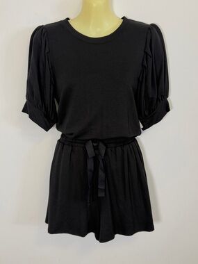 Daily Ritual Puff-Sleeve Supersoft Terry Romper